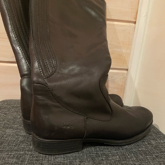 GREAT CONDITION - B.O.C. TALL BLACK LEATHER RIDING BOOTS - SIZE 6.5 - Picture 3 of 14